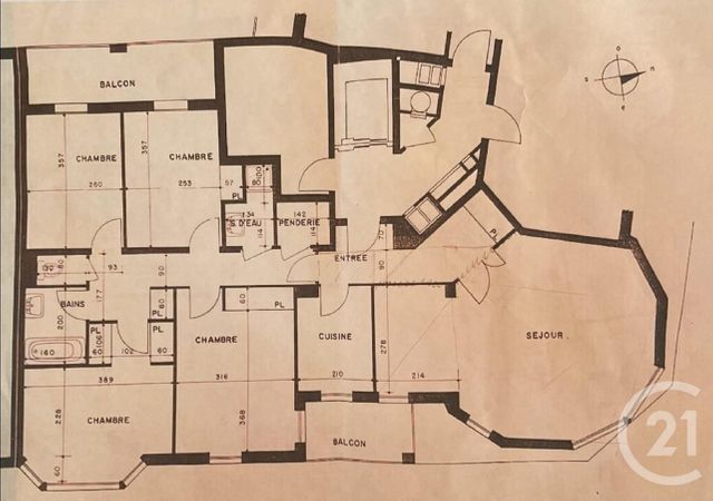 Appartement F5 à vendre - 5 pièces - 102.0 m2 - PARIS - 75014 - ILE-DE-FRANCE - Century 21 Alésia