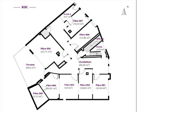 immeuble à vendre - 494.0 m2 - PARIS - 75013 - ILE-DE-FRANCE - Century 21 Alésia